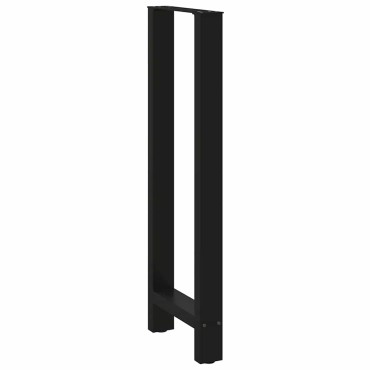 vidaXL Πόδια Τραπεζιού Μπαρ 2 τεμ. Μαύρα 50x(110-111)cm Ατσάλι