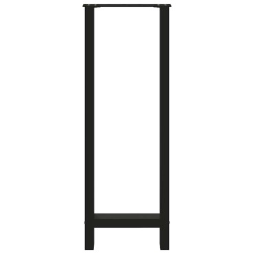 vidaXL Πόδια Τραπεζιού Μπαρ 2 τεμ. Μαύρα 50x(110-111)cm Ατσάλι