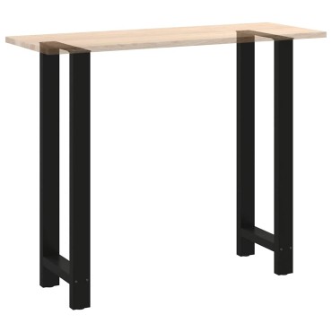vidaXL Πόδια Τραπεζιού Μπαρ 2 τεμ. Μαύρα 50x(110-111)cm Ατσάλι