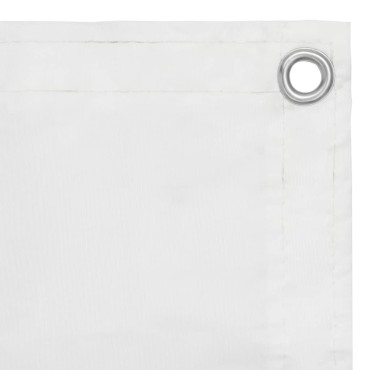 vidaXL Διαχωριστικό Βεράντας Λευκό 120 x 600 εκ. Ύφασμα Oxford