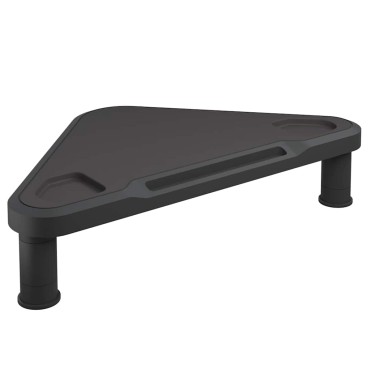vidaXL Γωνιακή Βάση Οθόνης Μαύρη 49x28x10,5cm