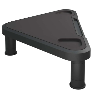vidaXL Γωνιακή Βάση Οθόνης Μαύρη 49x28x10,5cm