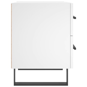 vidaXL Κομοδίνα 2 τεμ. Λευκά 40x35x47,5cm από Επεξεργασμένο Ξύλο