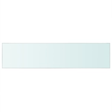 vidaXL Ράφια Πάνελ 2 τεμ. Διάφανα 110x25cm Γυάλινα