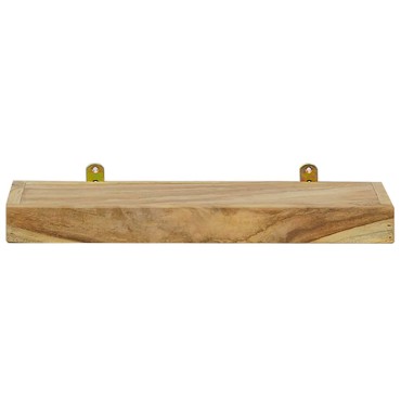 vidaXL Ράφια Τοίχου 2 τεμ. 40x15x4cm από Μασίφ Ξύλο Teak