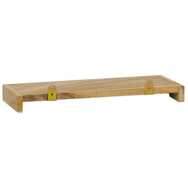 vidaXL Ράφια Τοίχου 2 τεμ. 40x15x4cm από Μασίφ Ξύλο Teak
