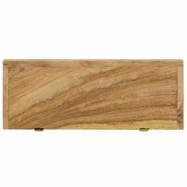 vidaXL Ράφια Τοίχου 2 τεμ. 40x15x4cm από Μασίφ Ξύλο Teak