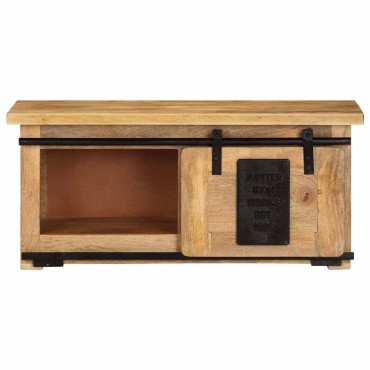 vidaXL Έπιπλο Τηλεόρασης 90x35x40cm από Μασίφ Ξύλο Μάνγκο