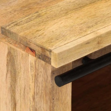 vidaXL Έπιπλο Τηλεόρασης 90x35x40cm από Μασίφ Ξύλο Μάνγκο