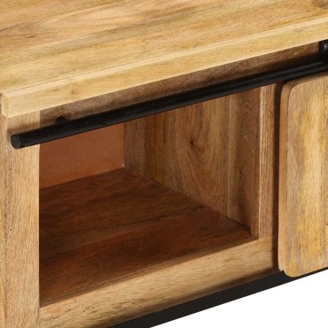 vidaXL Έπιπλο Τηλεόρασης 90x35x40cm από Μασίφ Ξύλο Μάνγκο