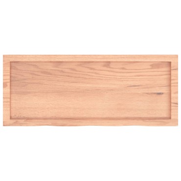 vidaXL Πάγκος Μπάνιου Αν. Καφέ 100x40x(2-6) εκ. Επεξεργ. Μασίφ Ξύλο