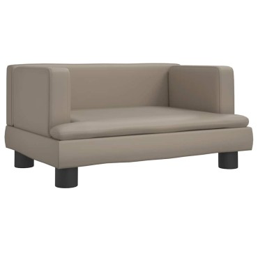vidaXL Καναπές Παιδικός Καπουτσίνο 60x40x30cm από Συνθ. Δέρμα 1 τεμ.
