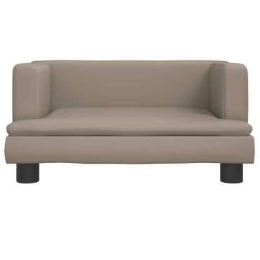 vidaXL Καναπές Παιδικός Καπουτσίνο 60x40x30cm από Συνθ. Δέρμα 1 τεμ.