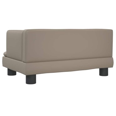 vidaXL Καναπές Παιδικός Καπουτσίνο 60x40x30cm από Συνθ. Δέρμα 1 τεμ.