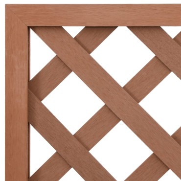 vidaXL Καφασωτά με Γλάστρα Καφέ 2 τεμ. 65 x 33x 135 εκ. από WPC