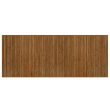 vidaXL Χαλί Ορθογώνιο Καφέ 80x200cm Μπαμπού