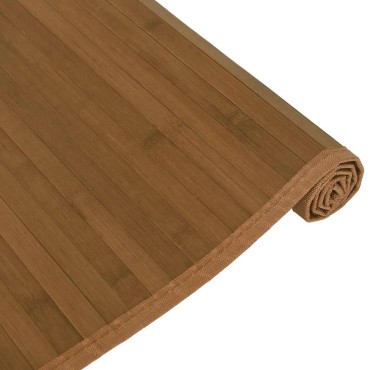 vidaXL Χαλί Ορθογώνιο Καφέ 80x200cm Μπαμπού