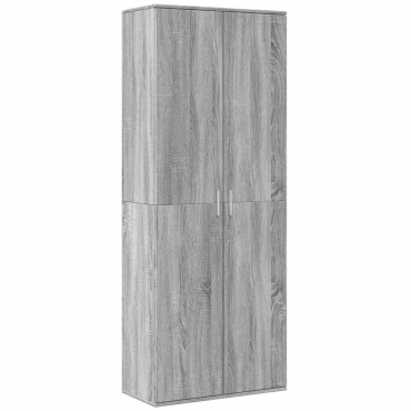 vidaXL Ντουλάπι Γκρι Sonoma 70x35x180cm από Επεξεργασμένο Ξύλο 1 τεμ.