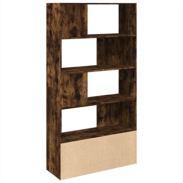 vidaXL Βιβλιοθήκη Καπνιστή Δρυς 100x36x189cm από Επεξεργασμένο Ξύλο 1 τεμ.