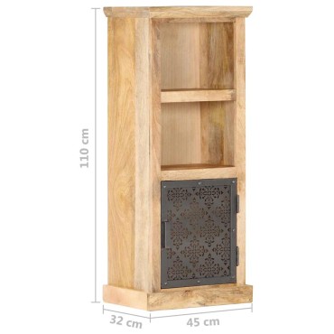 vidaXL Ντουλάπι με Πόρτα 45x32x110cm Μασίφ Ξύλο Μάνγκο 1 τεμ.