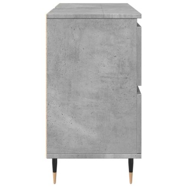 vidaXL Ντουλάπι Μπάνιου Γκρι Σκυροδέματος 80x33x60cm Επεξ. Ξύλο