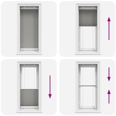 vidaXL Πλισέ περσίδα Ανθρακί 60x100 cm Πλάτος υφάσματος 59,4 cm