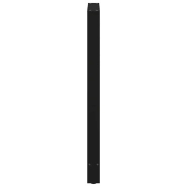 vidaXL Πόδια Τραπεζιού Μπαρ 2 τεμ. Μαύρα 60x (110-111)cm Ατσάλι