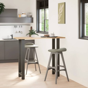 vidaXL Πόδια Τραπεζιού Μπαρ 2 τεμ. Ανθρακί 50x(110-111)cm Ατσάλι