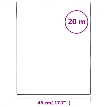 vidaXL Μεμβράνη Παραθύρου Αντιστ. Αμμοβ. Γκρι 45x2000 εκ PVC