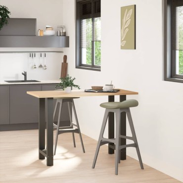 vidaXL Πόδια Τραπεζιού Μπαρ 2 τεμ. Ανθρακί 40x(90-91)cm Ατσάλι