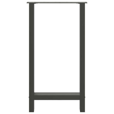 vidaXL Πόδια Τραπεζιού Μπαρ 2 τεμ. Ανθρακί 40x(90-91)cm Ατσάλι