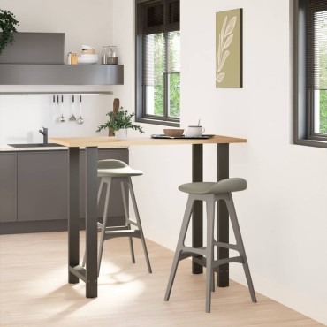 vidaXL Πόδια Τραπεζιού Μπαρ 2 τεμ. Ανθρακί 60x(110-111)cm Ατσάλι