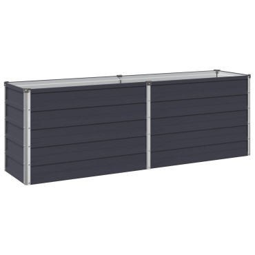 vidaXL Υψωμένο Κρεβάτι Κήπου Ανθρακί 160 x 40 x 55 εκ.