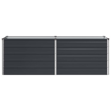 vidaXL Υψωμένο Κρεβάτι Κήπου Ανθρακί 160 x 40 x 55 εκ.