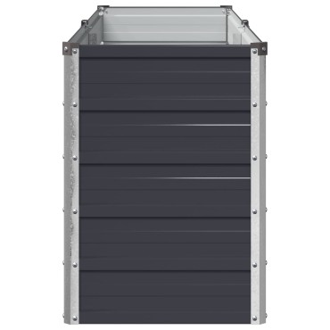 vidaXL Υψωμένο Κρεβάτι Κήπου Ανθρακί 160 x 40 x 55 εκ.