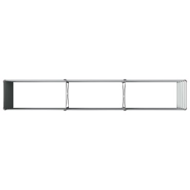 vidaXL Υψωμένο Κρεβάτι Κήπου Ανθρακί 240 x 40 x 55 εκ.