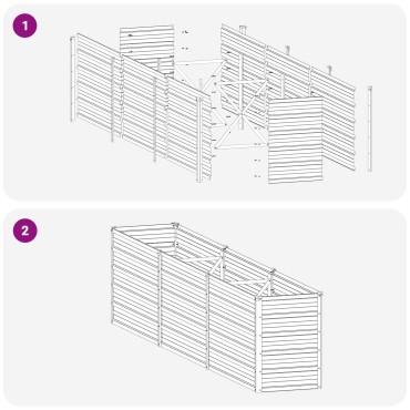 vidaXL Υψωμένο Κρεβάτι Κήπου Σκ rusty 240 x 40 x 55 εκ. κοντόν