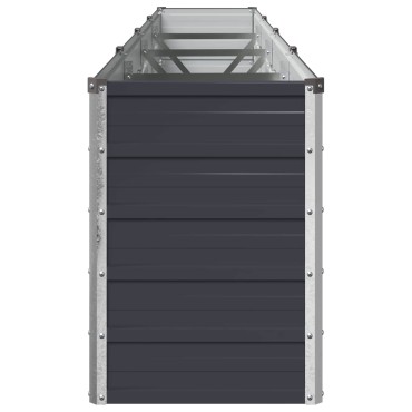 vidaXL Υψωμένο Κρεβάτι Κήπου Ανθρακί 320 x 40 x 55 εκ.