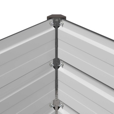 vidaXL Υψωμένο Κρεβάτι Κήπου Ανθρακί 320 x 40 x 55 εκ.