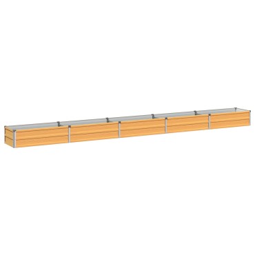 vidaXL Υψωμένο Κρεβάτι Κήπου Φυσικό 400 x 40 x 24 εκ.