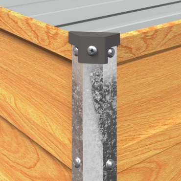 vidaXL Υψωμένο Κρεβάτι Κήπου Φυσικό 400 x 40 x 24 εκ.