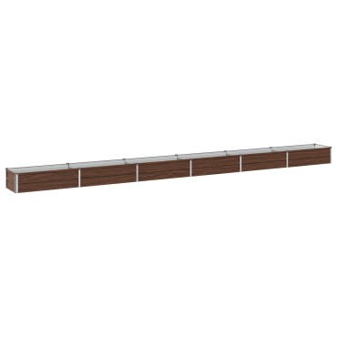 vidaXL Υψωμένο Κρεβάτι Κήπου Μαύρο 480 x 40 x 24 εκ.