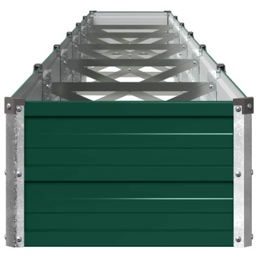 vidaXL Υψωμένο Κρεβάτι Κήπου Πράσινο 480 x 40 x 24 εκ.