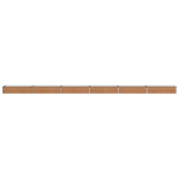 vidaXL Υψωμένο Κρεβάτι Κήπου Ξύλινο Καφέ 600 x 40 x 24 εκ.