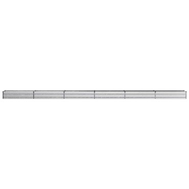 vidaXL Υψωμένο Κρεβάτι Κήπου Ασημί 600 x 40 x 24 εκ. γαλβανισμένο