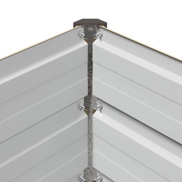 vidaXL Υψωμένο Κρεβάτι Κήπου Ελεφαντόδοντο 600 x 40 x 24 εκ.