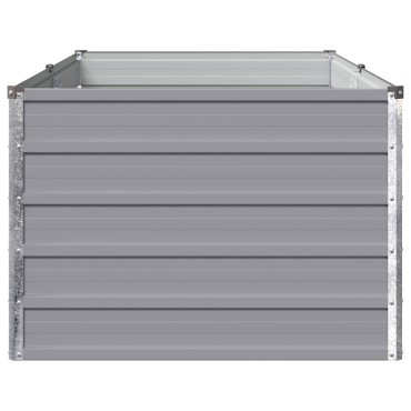 vidaXL Υψωμένο Κρεβάτι Κήπου Γκρι 160 x 80 x 55 εκ.