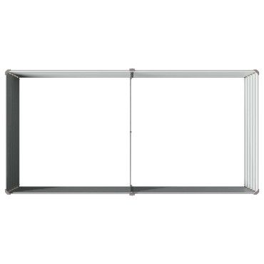vidaXL Υψωμένο Κρεβάτι Κήπου Γκρι 160 x 80 x 55 εκ.