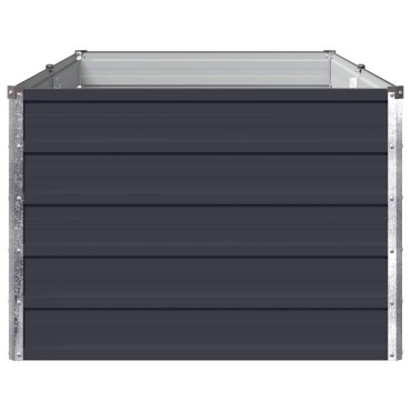 vidaXL Υψωμένο Κρεβάτι Κήπου Ανθρακί 160 x 80 x 55 εκ.