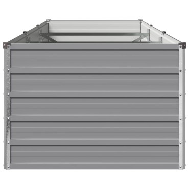 vidaXL Υψωμένο Κρεβάτι Κήπου Γκρι 240 x 80 x 55 εκ.
